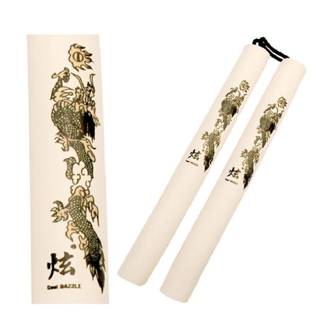12'' Foam Padded NUNCHAKU White