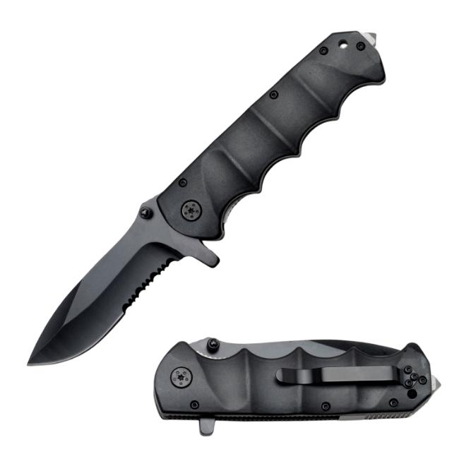 Snake Eye Tactical Rescue Style Spring Assist JUMBO knife PK857