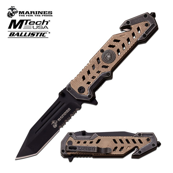 U.S. Marines by MTech USA M-A1052DT SPRING ASSISTED KNIFE 5''
