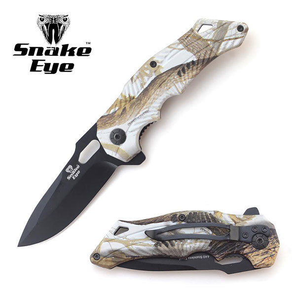 Snake Eye TacticalSpring Assist Knives 4.5 '' Closed