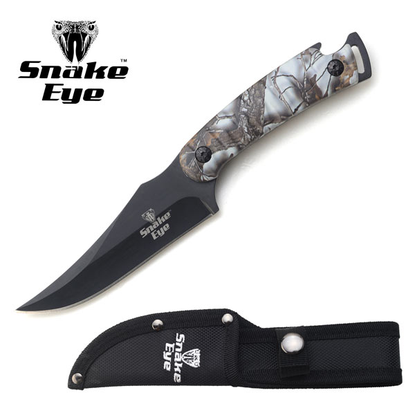 Snake Eye Tactical Skinner KNIFE Snow Camo Handle 8.5'' Overall