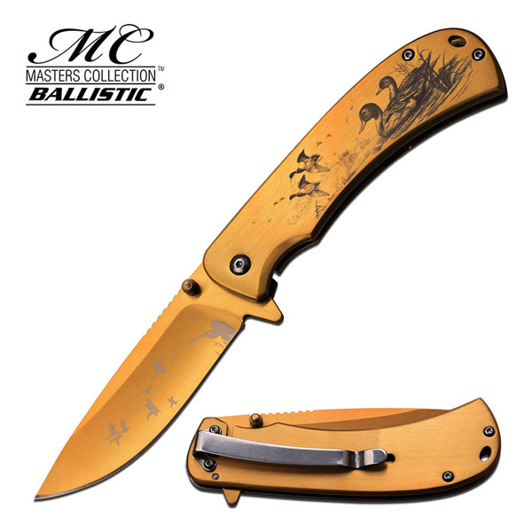 MASTER COLLECTION MC-A032GD SPRING ASSISTED KNIFE 4.5'' CLOSED