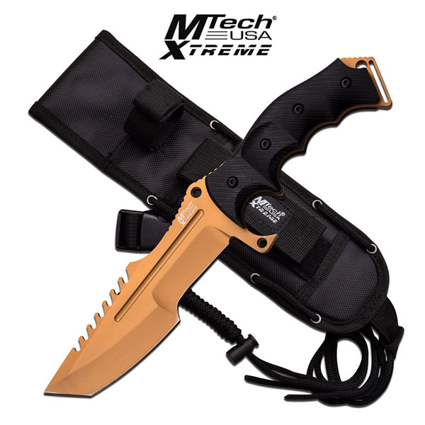 MTECH USA XTREME MX-8054GD TACTICAL FIXED BLADE KNIFE