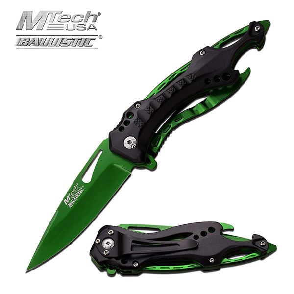 MTECH USA MT-A705GN SPRING ASSISTED KNIFE 4.5'' CLOSED