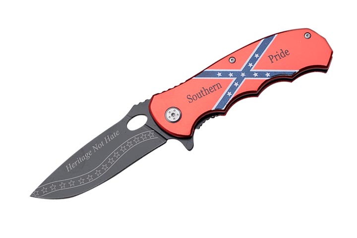 '' Southern Pride '' CSA Tactical Folder  Assist Knife 4.5