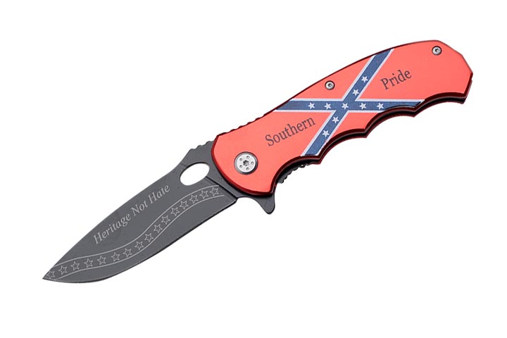 '' Southern Pride '' CSA Tactical Folder Spring Assist Knife 4.5