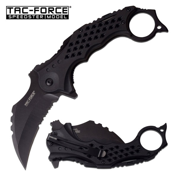 TAC FORCE TF-945BK SPRING ASSISTED KNIFE 5.5'' CLOSED