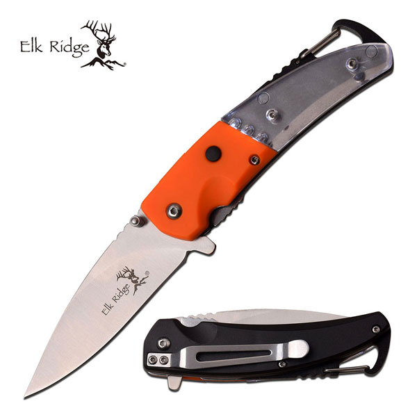 Elk Ridge ER-A157OR SPRING ASSISTED KNIFE 4'' CLOSED