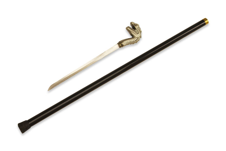 ''DRAGON '' Walking CANE with Hidden SWORD 35'' Overall