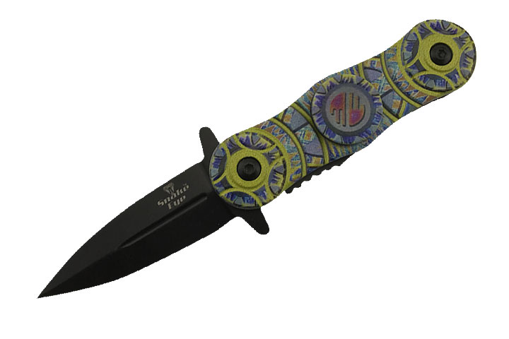 SNAKE EYE TACTICAL EXCLUSIVE SPRING ASSIST SPINNER KNIFE 3''