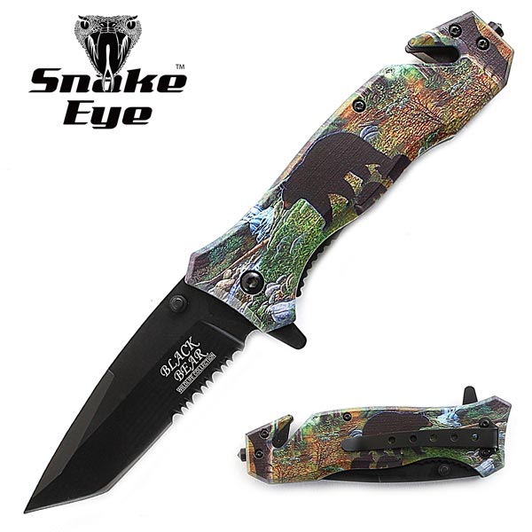 SNAKE EYE TACTICAL RECUSE STYLE SPRING ASSIST KNIFE 4.5 CLOSED