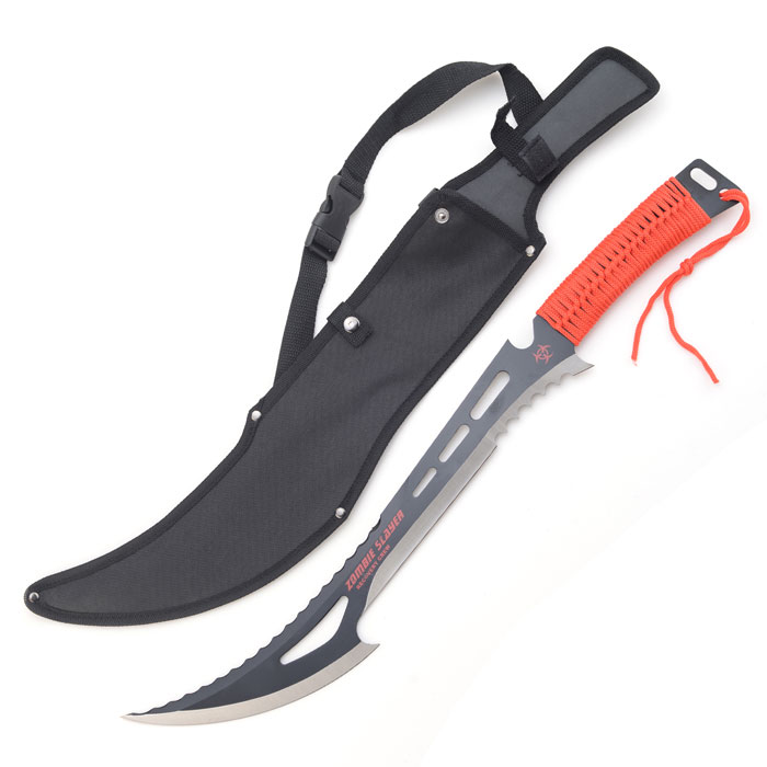 Snake Eye Tactical Zombie Killer Machete Red