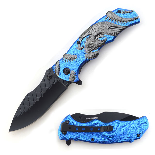 SNAKE EYE TACTICAL SPRING ASSISTED KNIFE 4.75'' CLOSED