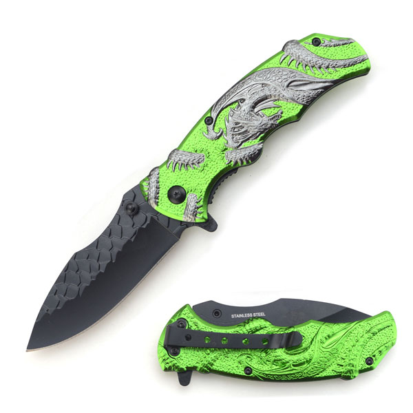 SNAKE EYE TACTICAL SPRING ASSISTED KNIFE 4.75'' CLOSED