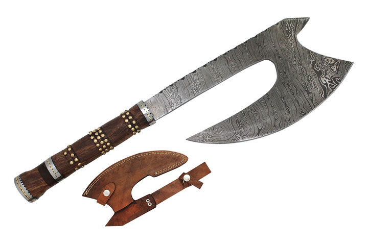 Wild Turkey Handmade Custom Full Tang Damascus Steel Blade