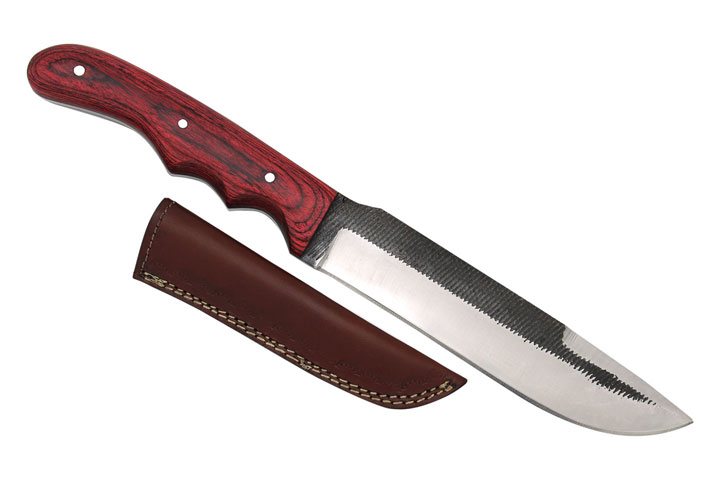 Wild Turkey Handmade Custom Sawmill HUNTER Knife