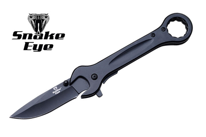 Snake Eye Tactical Spring Assist Knife 4.5'' Closed