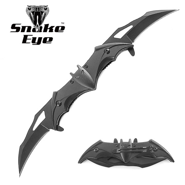 Snake Eye Tactical BK Double Bladed Fantasy Spring Assisted KNIFE
