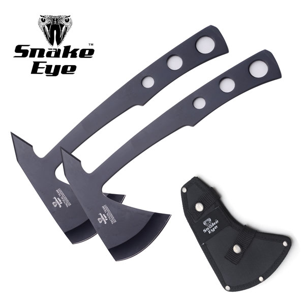 SNAKE EYE SE-107B2 2PCS THROWING AXE SET 9.5'' OVERALL