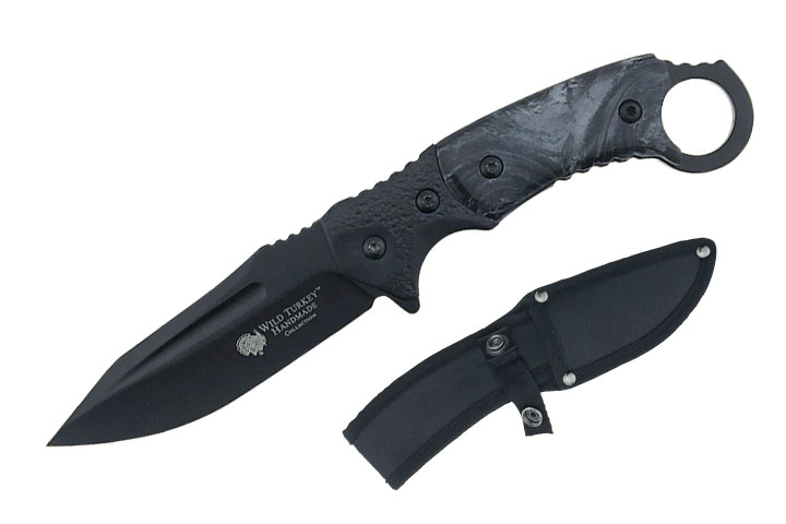 Wild Turkey Handmade Collection Fix Blade Hunting KNIFE 8.75''