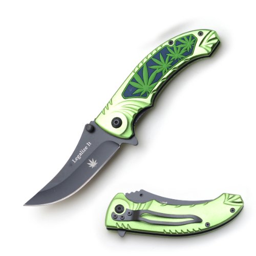 '' Legalize It '' Spring Assist KNIFE 4.5'' Closed w/Clip