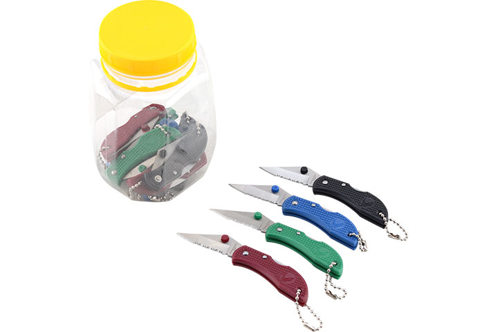 Snake Eye Tactical 60pc Key Chain JAR KNIFE