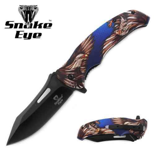Snake Eye Tactical Spring Assist Knife Wild Life Collection 4.75''