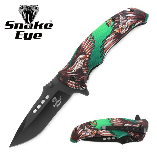 Snake Eye Tactical Spring Assist KNIFE Wild Life Collection 4.75
