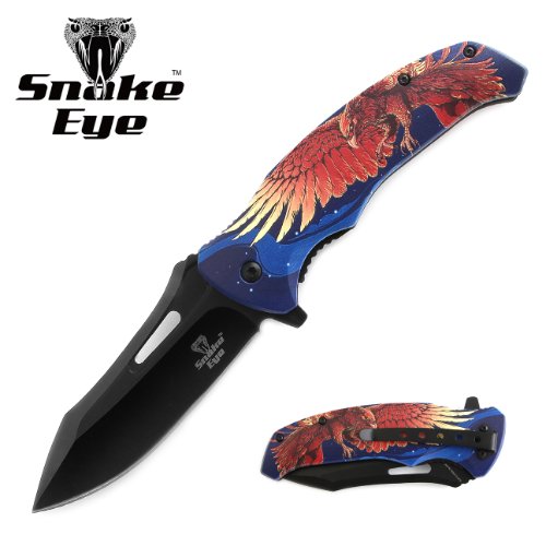 Snake Eye Tactical Spring Assist KNIFE Wild Life Collection 4.75''