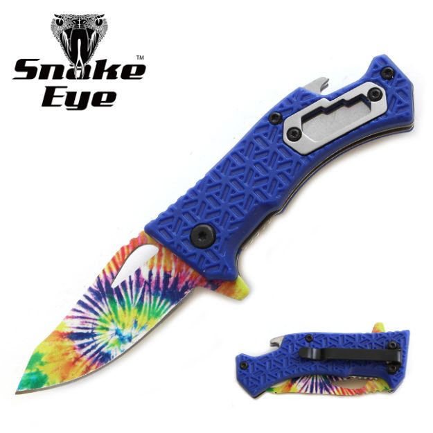 Snake Eye Tactical Spring Assist Knife 3'' Closed