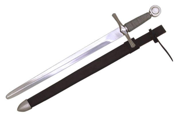 Medieval Knight DAGGER Carbon Steel 23 '' Overall with Scabbard.