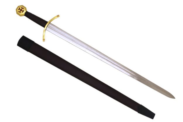Medieval warrior brand  knight SWORD 40'' with case.