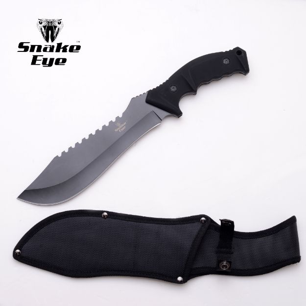 Snake Eye Tactical Heavy Duty Fix Blade Knife 15'' W/Case