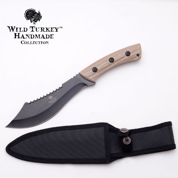 Wild Turkey Outdoor  Tactical Heavy Duty Fix Blade KNIFE 12''