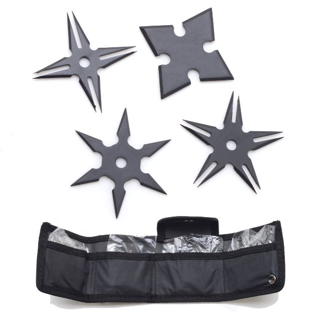 Snake Eye Tactical 4pc Throwing Star Set 2.5'' Diameter