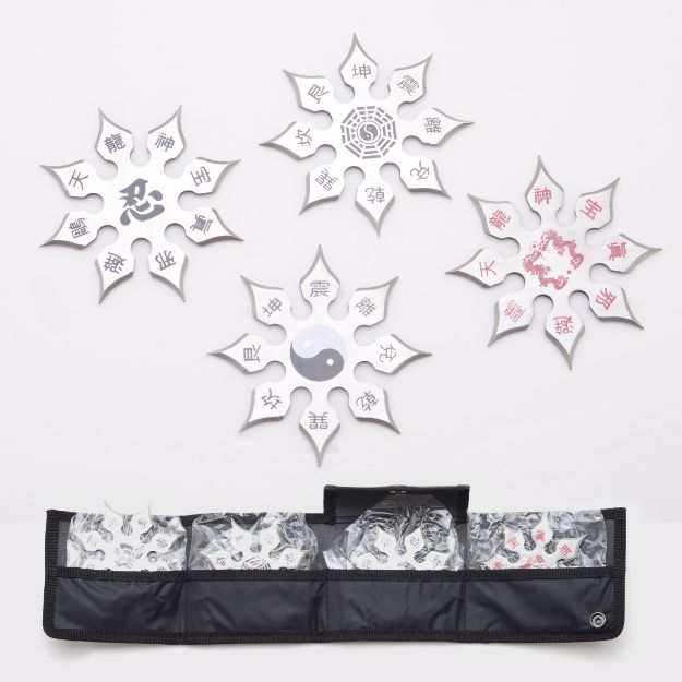 SnAkE EyE TActicAl 4pc Throwing STAR SEt 4'' DiAmEtEr