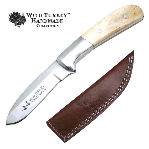 Wild Turkey Handmade Collection Fix Blade Skinner 7.5'' Overall
