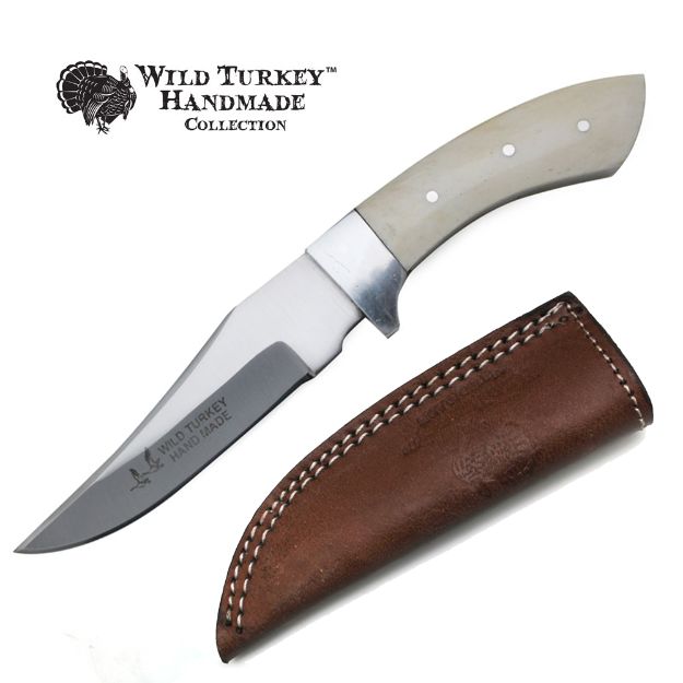 Wild Turkey Handmade Collection Fix Blade Knife 8.5'' Overall