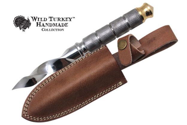 Wild Turkey Handmade Spiraling Stainless Steel  Dagger