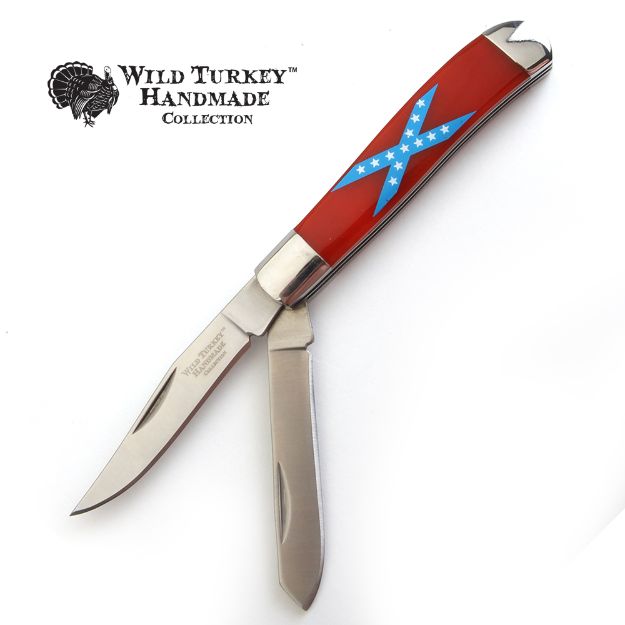 Wild Turkey Collection Trapper  Manual Folding Knife 3.5'' Close