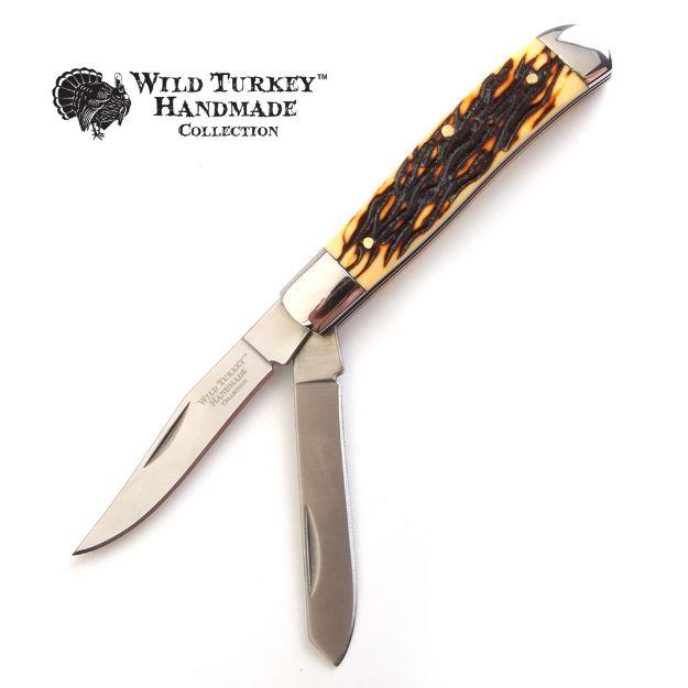 Wild Turkey Collection Trapper Manual Folding Knife 3.5'' Close