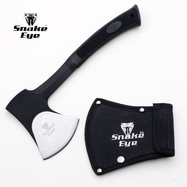 Snake Eye Tactical Traditional Stainless Steel Camping Axe - Blac