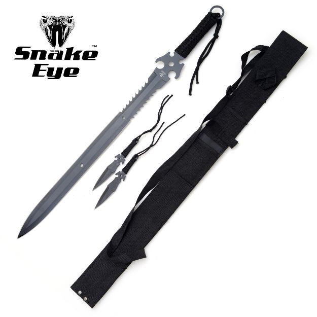 SNAKE EYE FIXED BLADE SHORT SWORD 26'' OVERALL