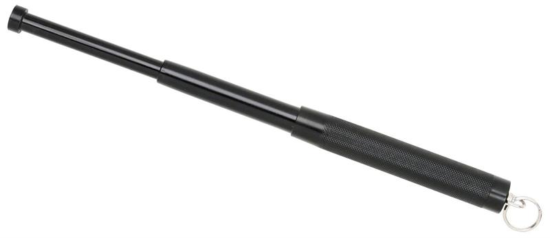 12'' Expandable BATON With Key Ring Black Finish