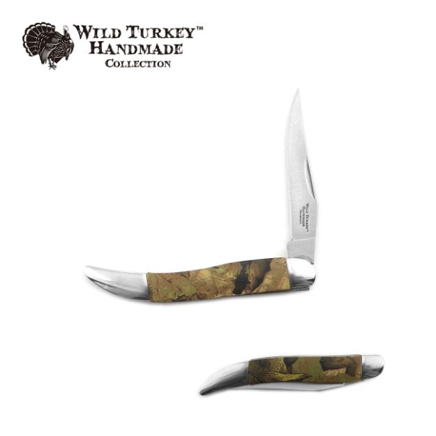 Wild Turkey Hnadmade Toothpick KNIFE - Camo Handle
