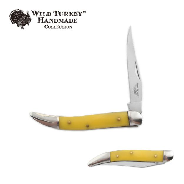 Wild Turkey Handmade Toothpick KNIFE - Yellow