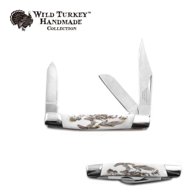 Wild Turkey Handmade Gentlemen's KNIFE 4'' Closed
