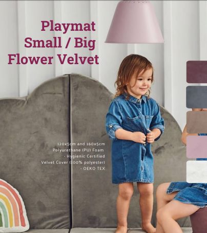 Playmat  Small / Big  FLOWER Velvet