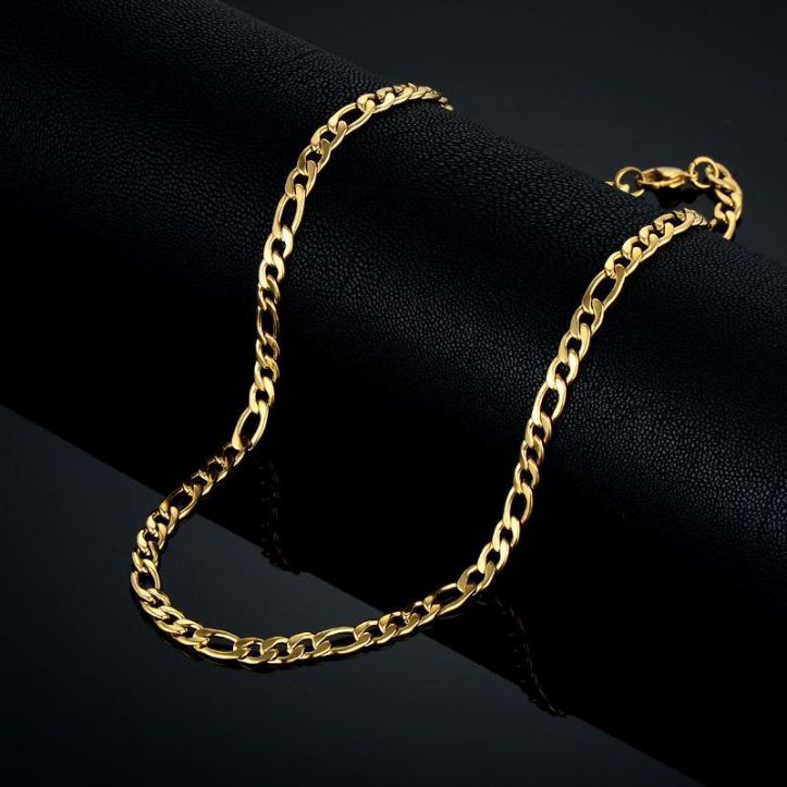 18kt Gold Plated Stainless steel Cuban Link NECKLACE, chain neckl