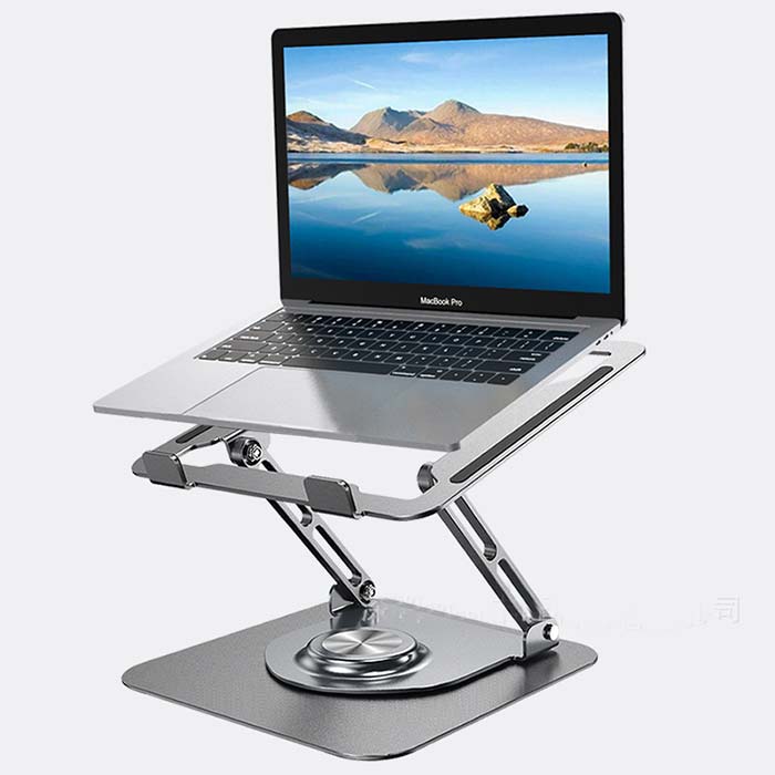 Adjustable Laptop Stand for Desk, Ergonomic Riser with 360 Rotat